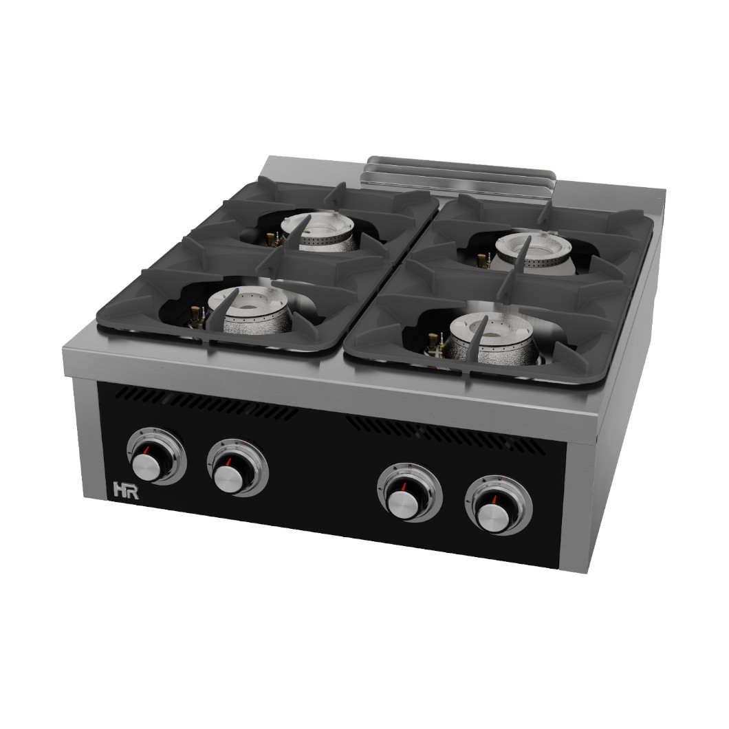 Fogão a Gás 4 Queimadores c/ Forno GN 2/1 Linha 900 C4F900S