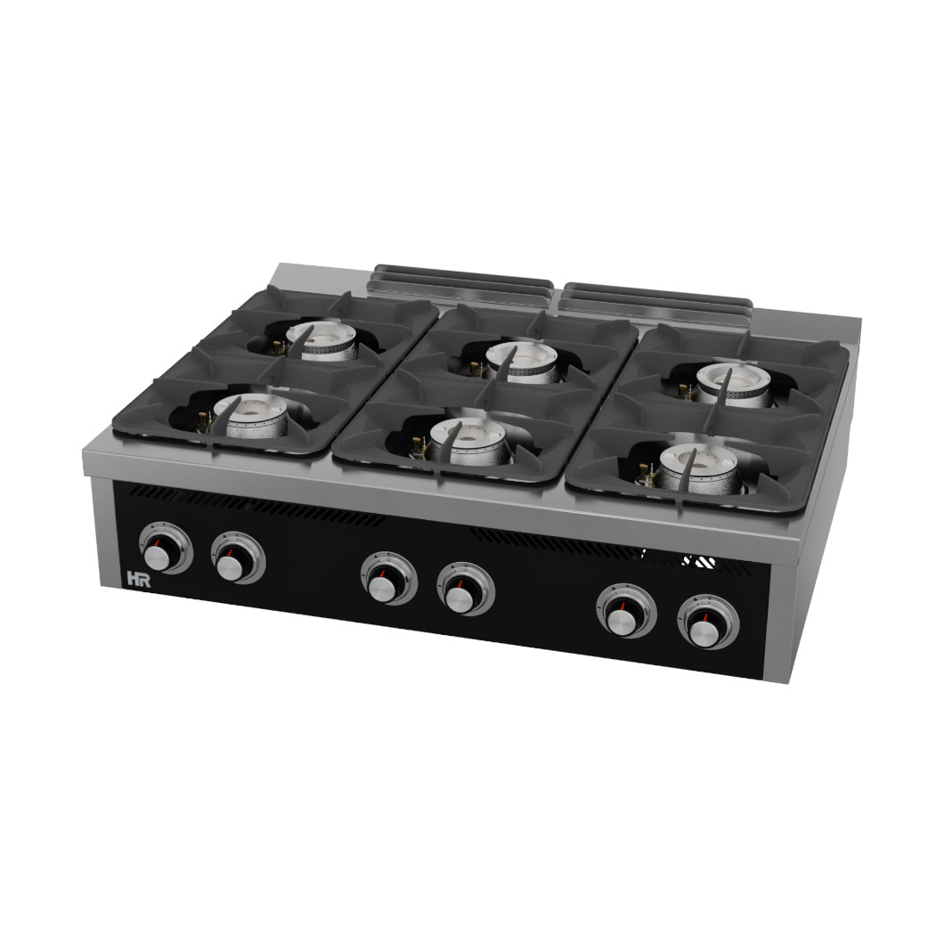 Fogão a Gás Profissional 6 Queimadores c/ Forno GN 2/1 Linha 900