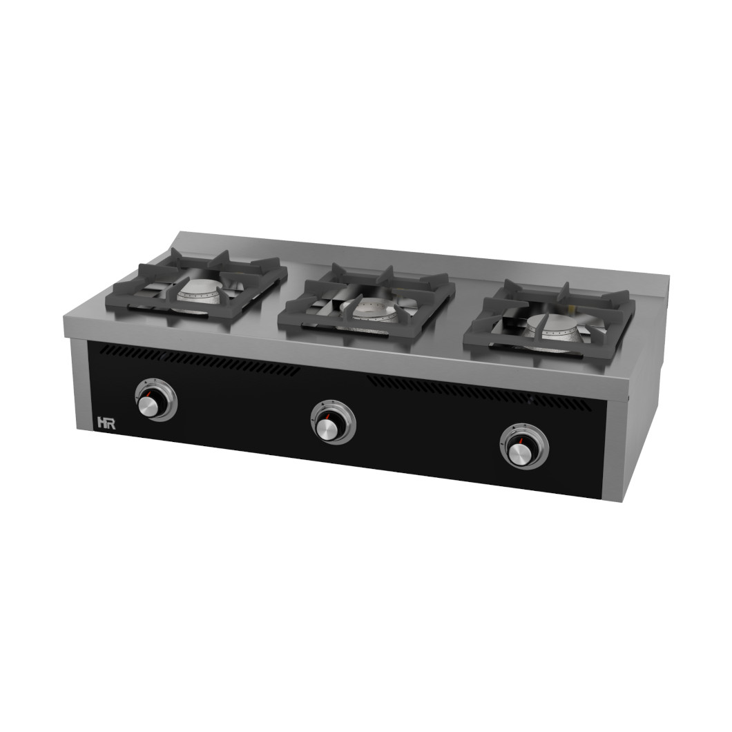 Fogão a Gás de Bancada c/ Forno GN 1/1, 3 Queimadores Linha 600