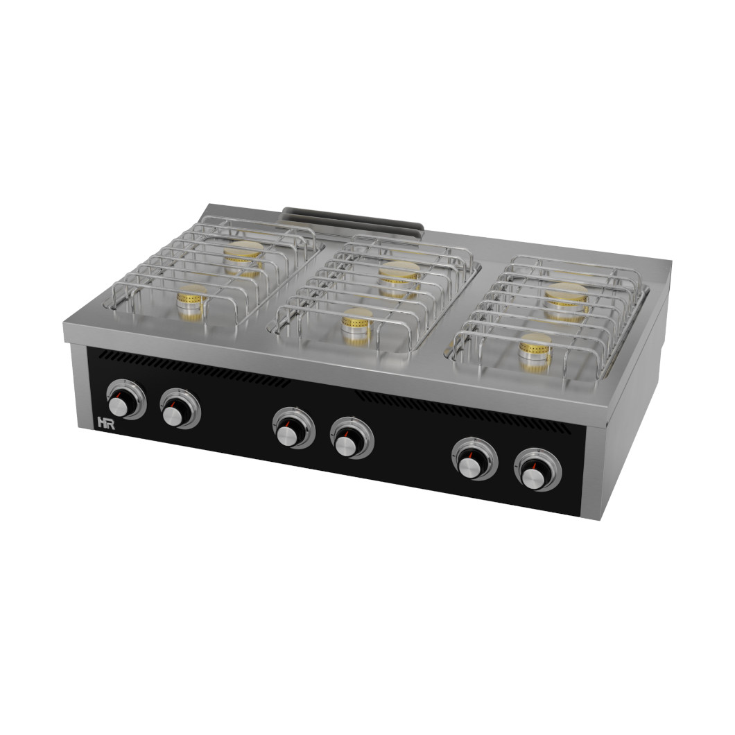 Fogão a Gás Profissional 6 Queimadores + Forno GN 2/1 Linha 700