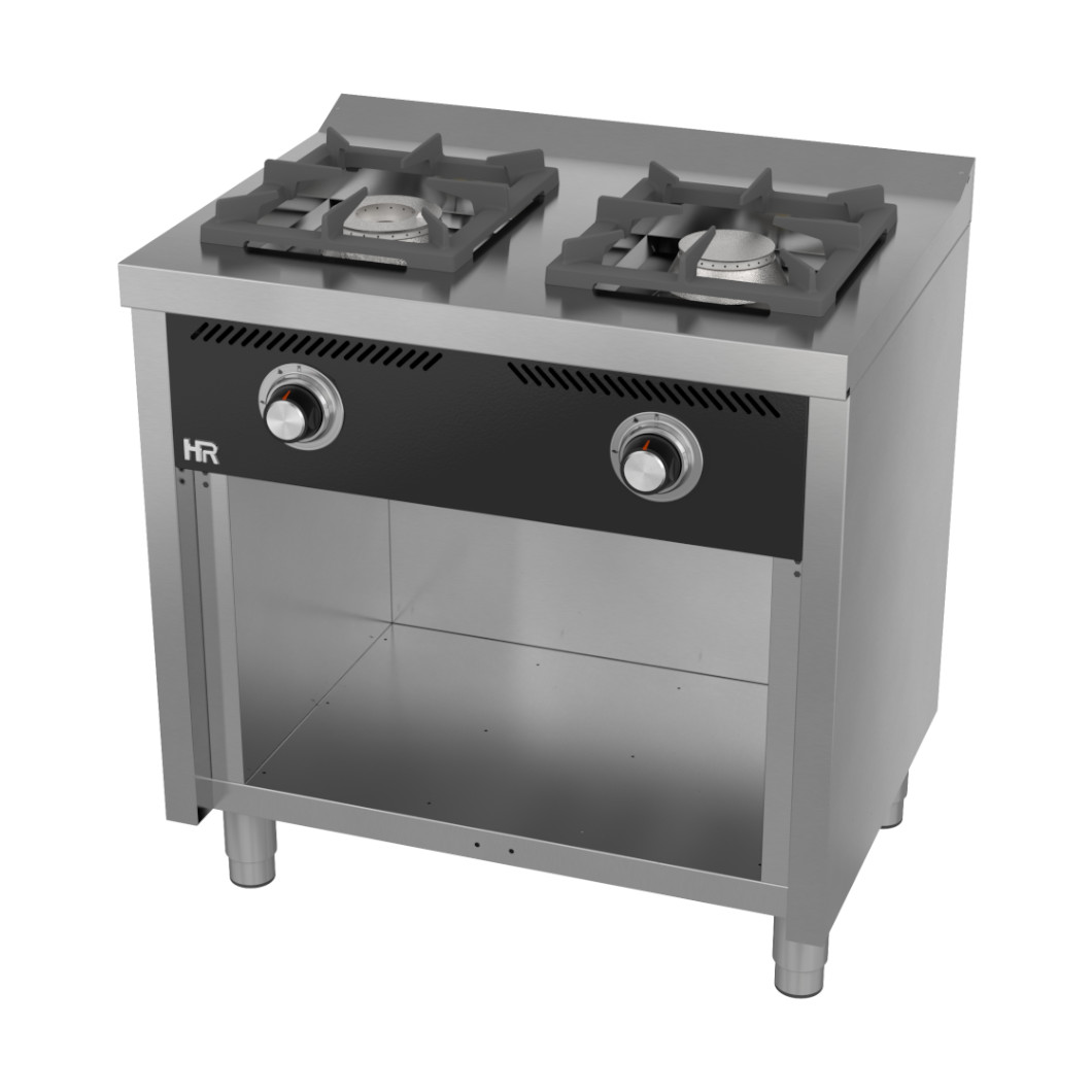 Fogão a Gás Profissional 2 Queimadores c/ Forno GN 1/1 L.600