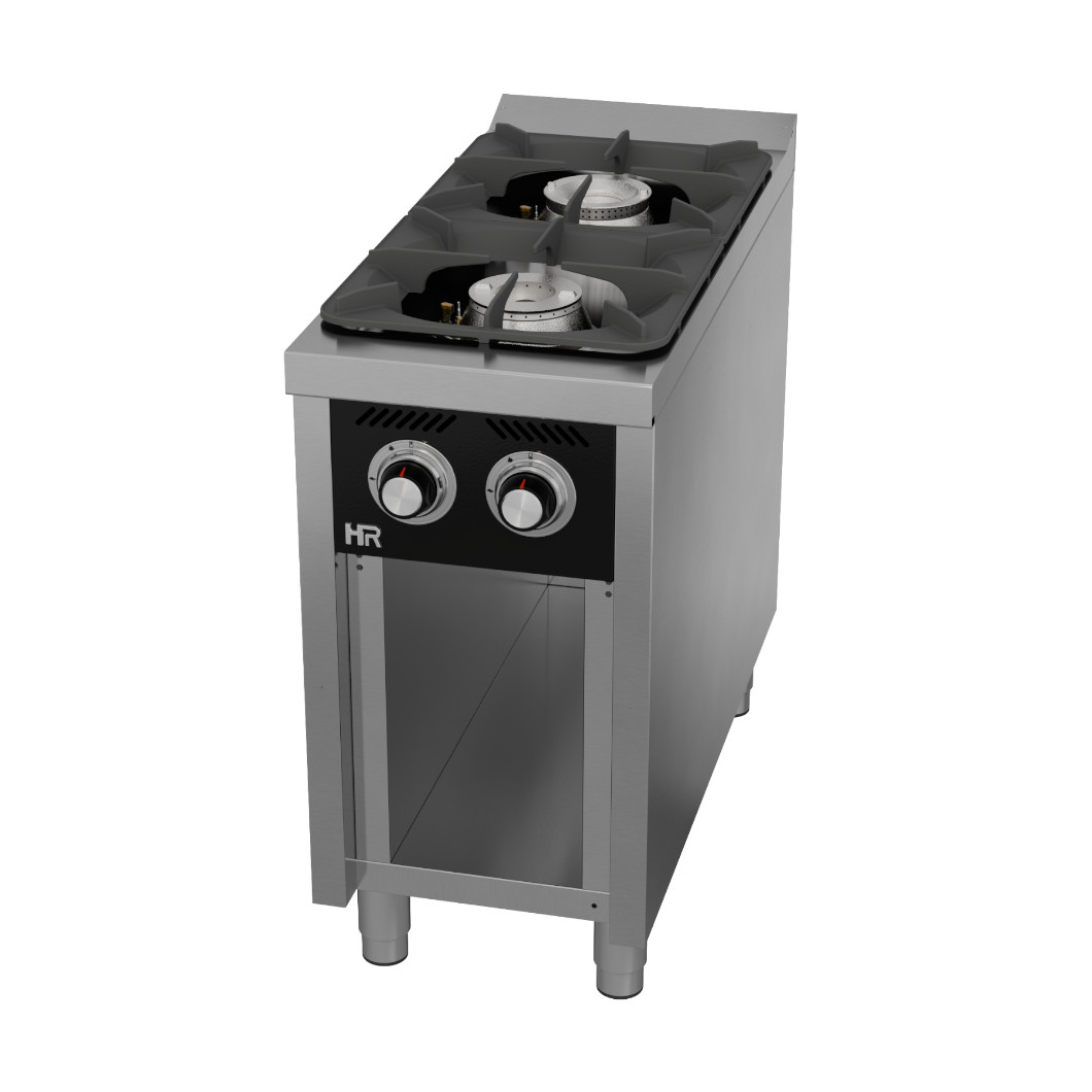 Fogão a Gás 2 Queimadores c/ Forno GN 2/1 Linha 900