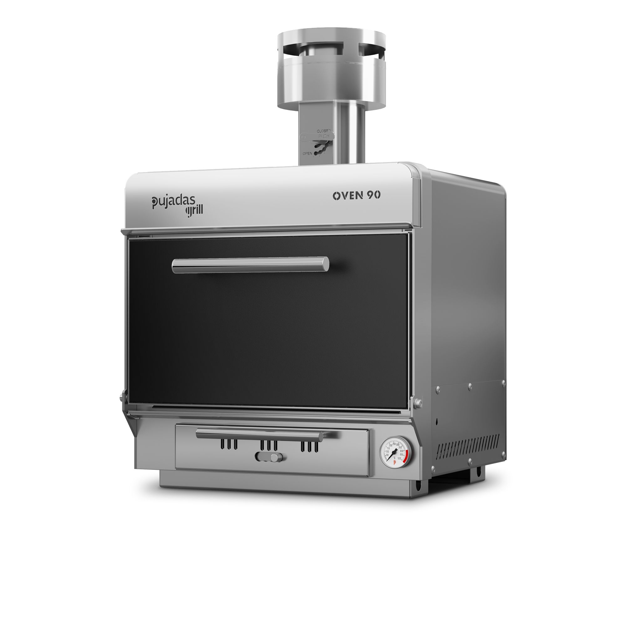 Forno a Brasa de Bancada Preto 670x690mm