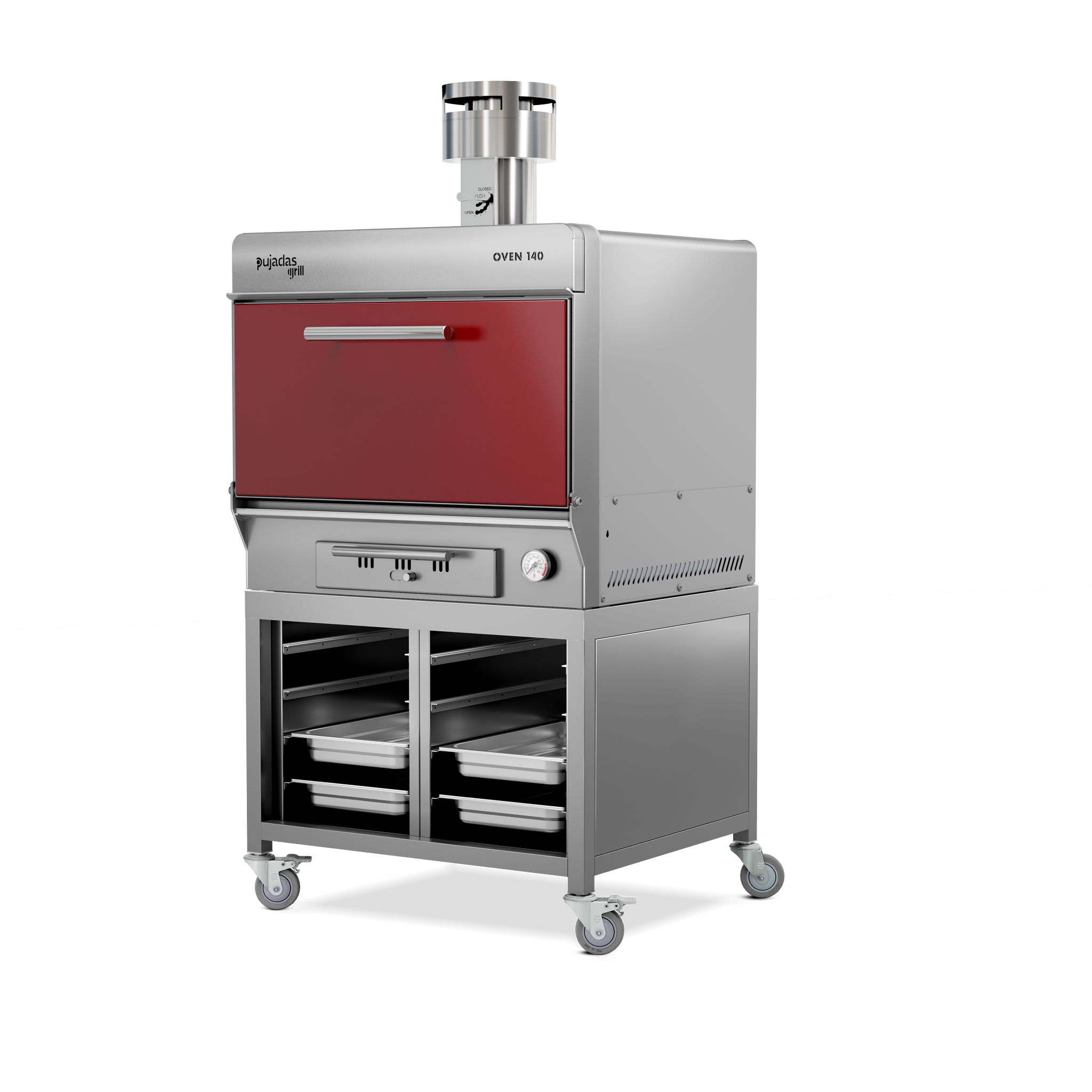 Forno de Brasa Profissional 860mm – Cozedura Precisa e Eficiente