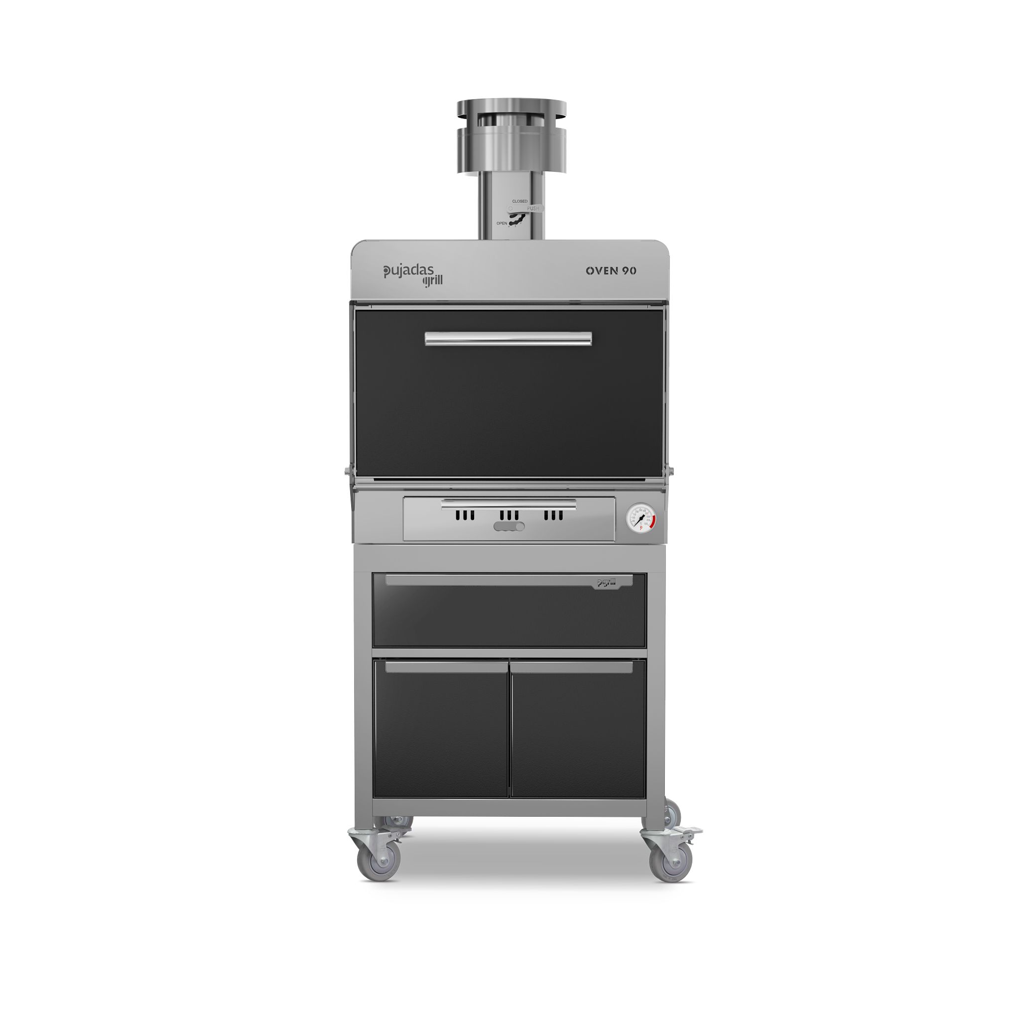 Forno de Brasa Profissional 90 Preto