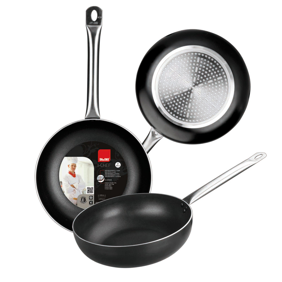 Frigideira Funda 24 cm Indução Antiaderente Profissional