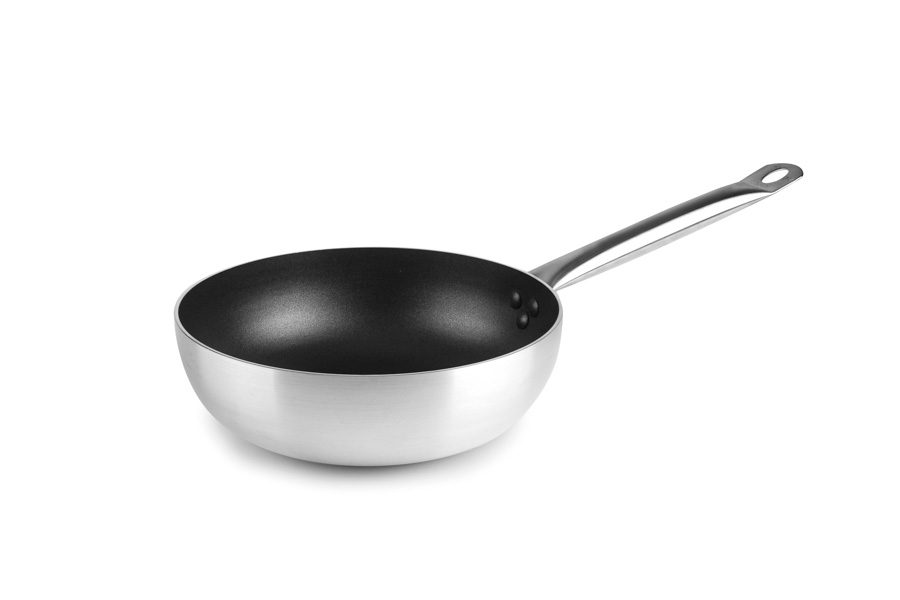 Frigideira Funda Profissional Alumínio 20 cm para Gás e Vitro