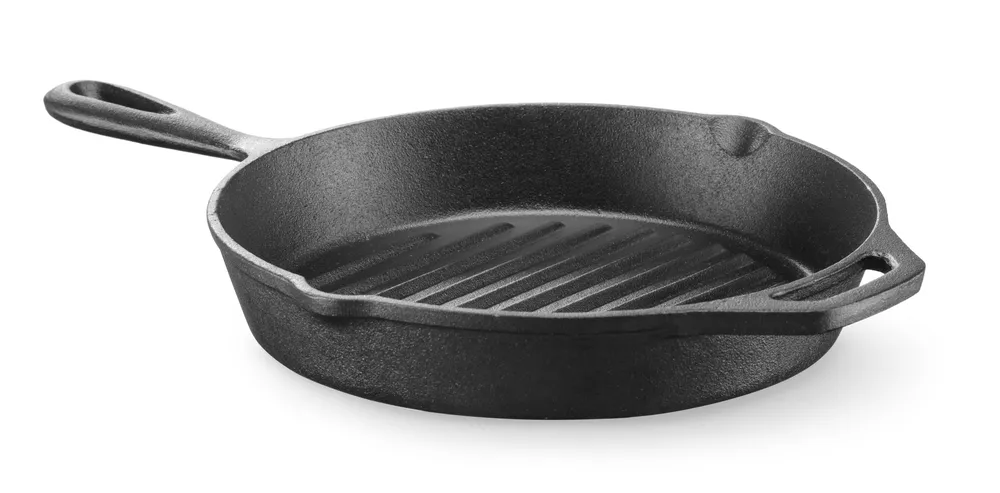Grelhador Frigideira Ferro Fundido 398x265mm | Cozinha Profissional