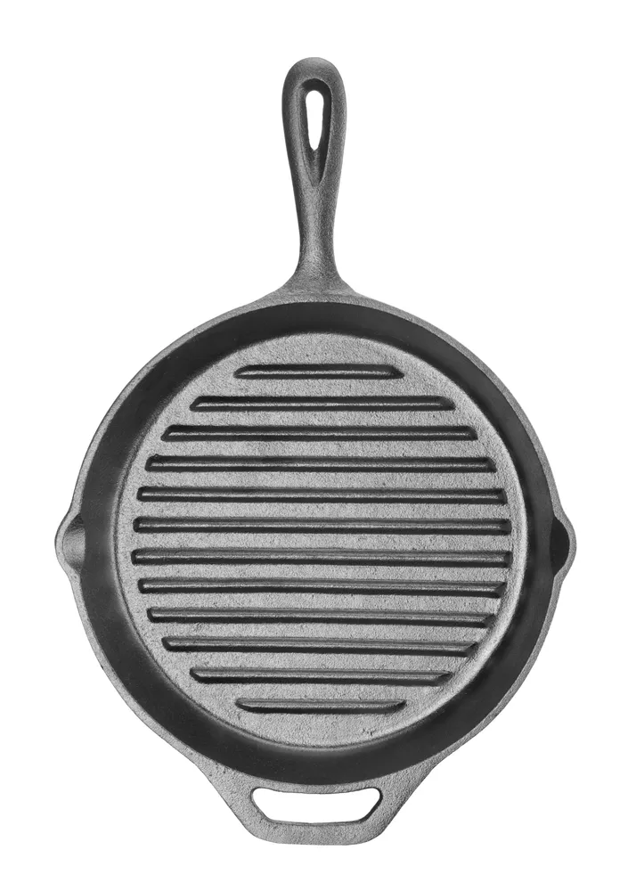 Grelhador Frigideira Ferro Fundido 398x265mm | Cozinha Profissional