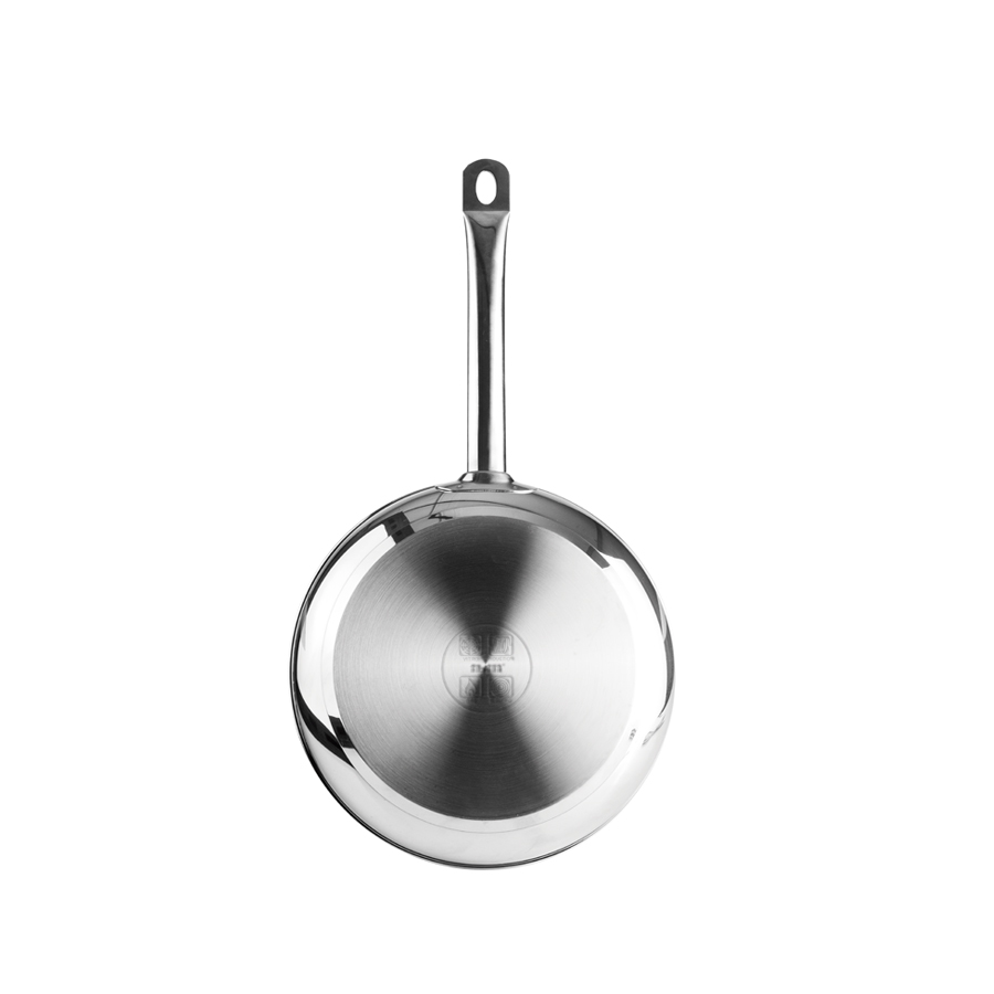 Frigideira Inox 22 cm Fundo Capsulado para Cozinha Profissional