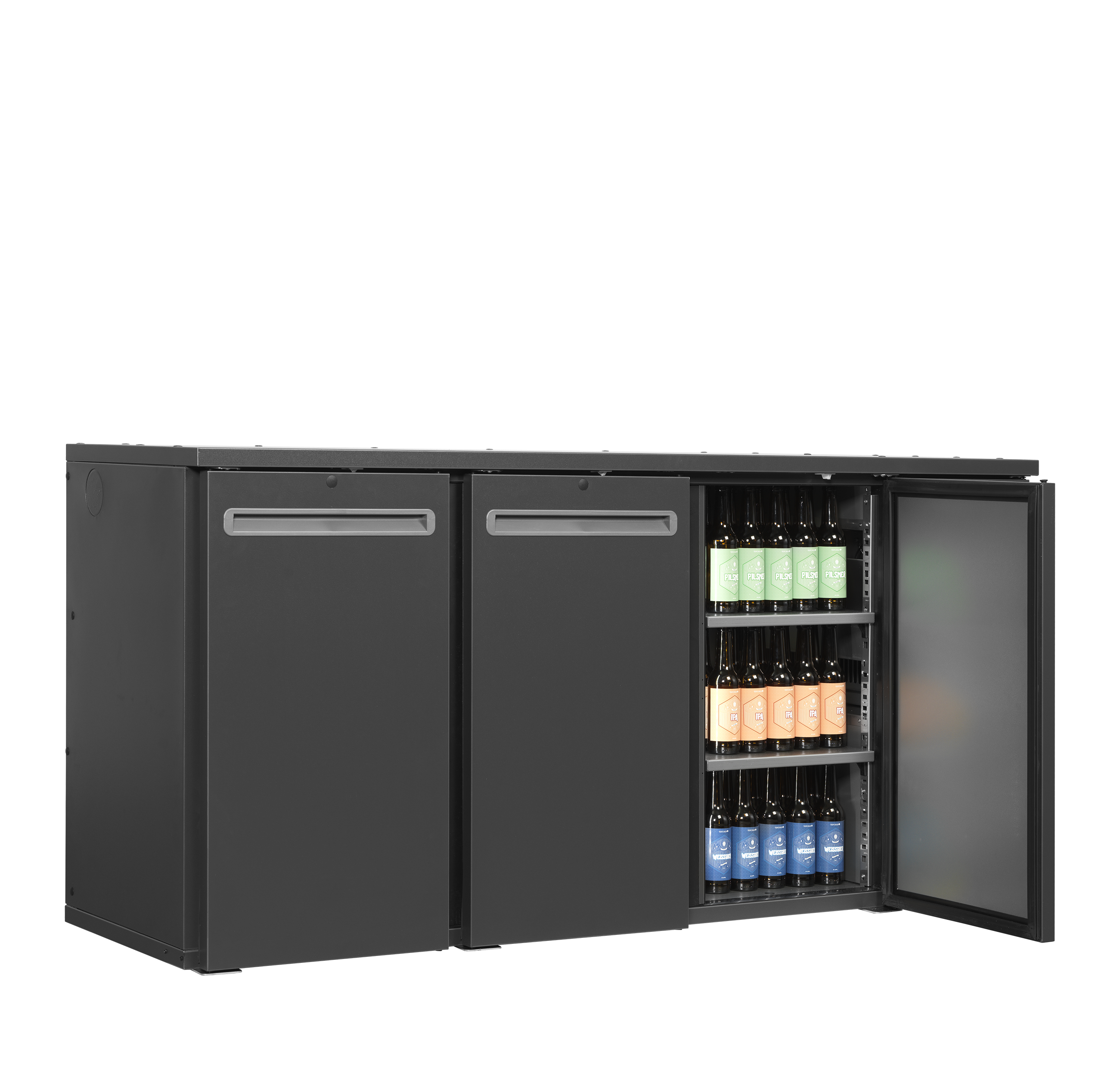 Frigorífico Backbar 3 Portas 1720mm Ventilado