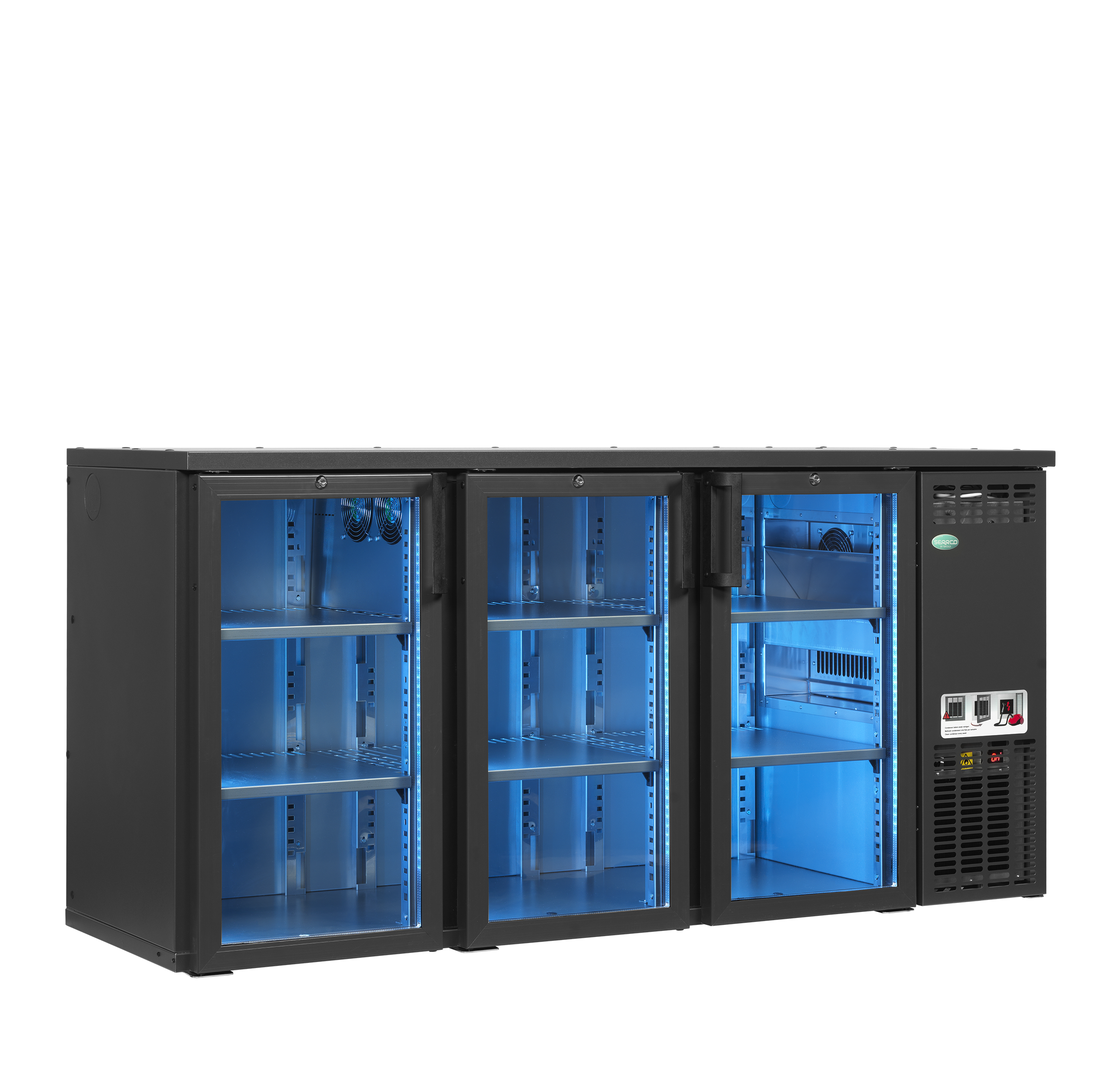 Frigorífico Backbar Profissional 1720mm LED RGB