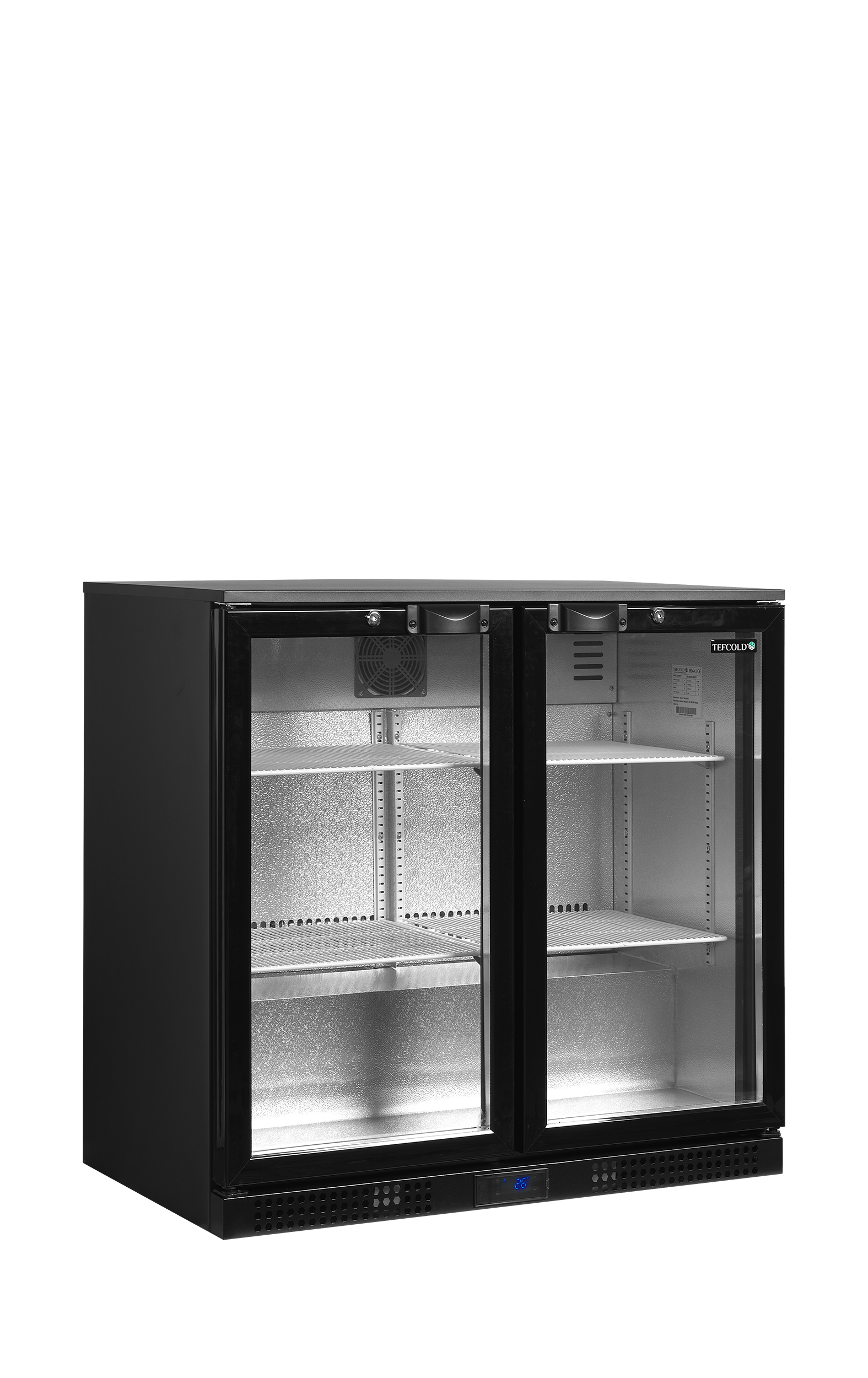 Frigorífico de Balcão para Bar 182L 2 Portas Vidro DB201H