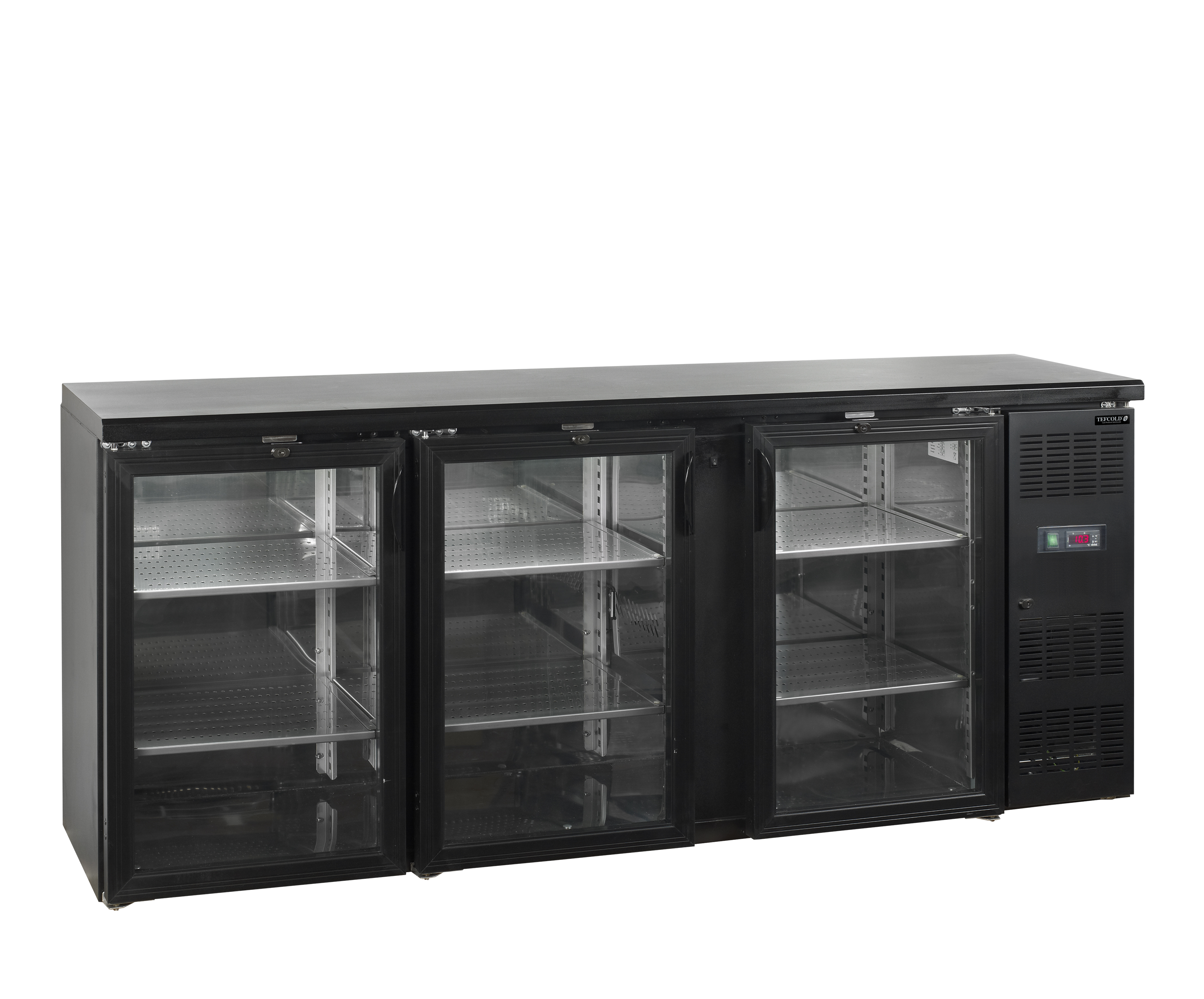 Frigorífico de Balcão Bar 442L 3 Portas Vidro CBC310G