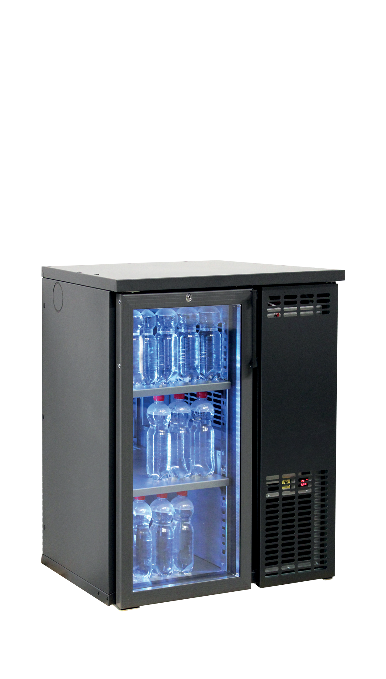 Frigorífico de Balcão para Bar SCL-2GMU+ 124L com LED Personalizável