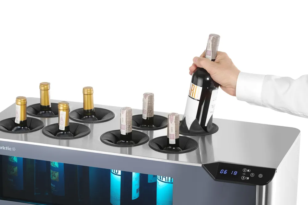 Refrigerador de Vinhos Bancada 2 Zonas - 8 Garrafas