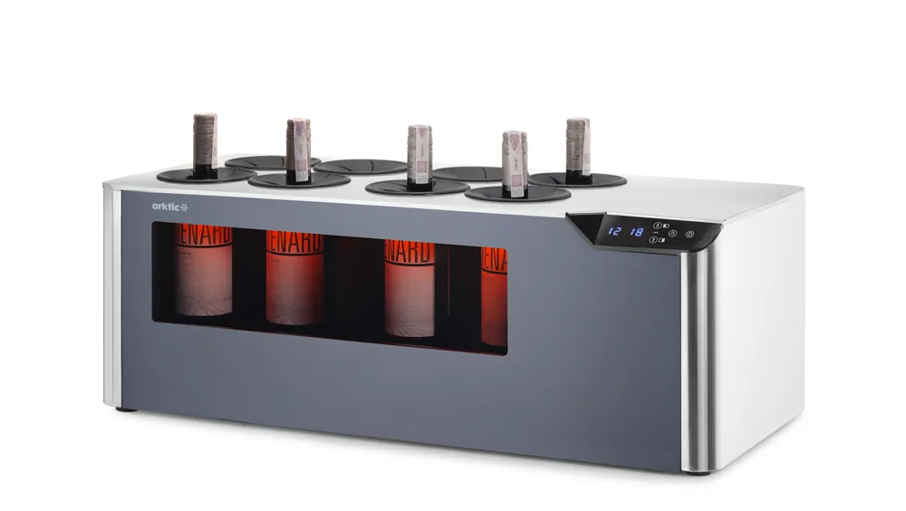 Refrigerador de Vinhos Bancada 2 Zonas - 8 Garrafas