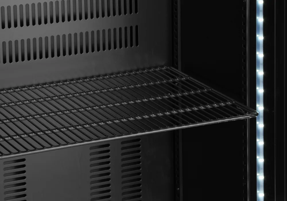 Frigorífico Vertical 243L Elétrico com Porta de Vidro – 0°C a 10°C