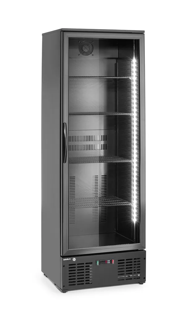 Frigorífico Vertical 243L Elétrico com Porta de Vidro – 0°C a 10°C