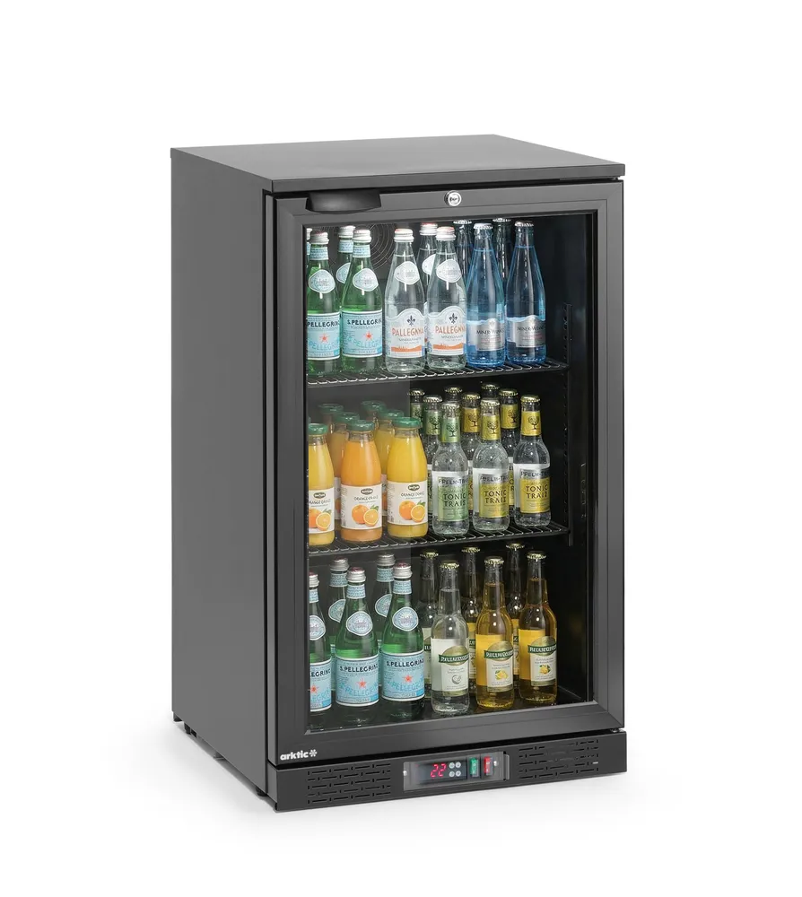 Frigorífico de Bar 86L Preto 500mm — Refrigeração Forçada