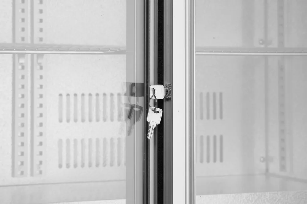 Frigorífico para Bar 150L, 2 Portas Deslizantes, 900mm Largura