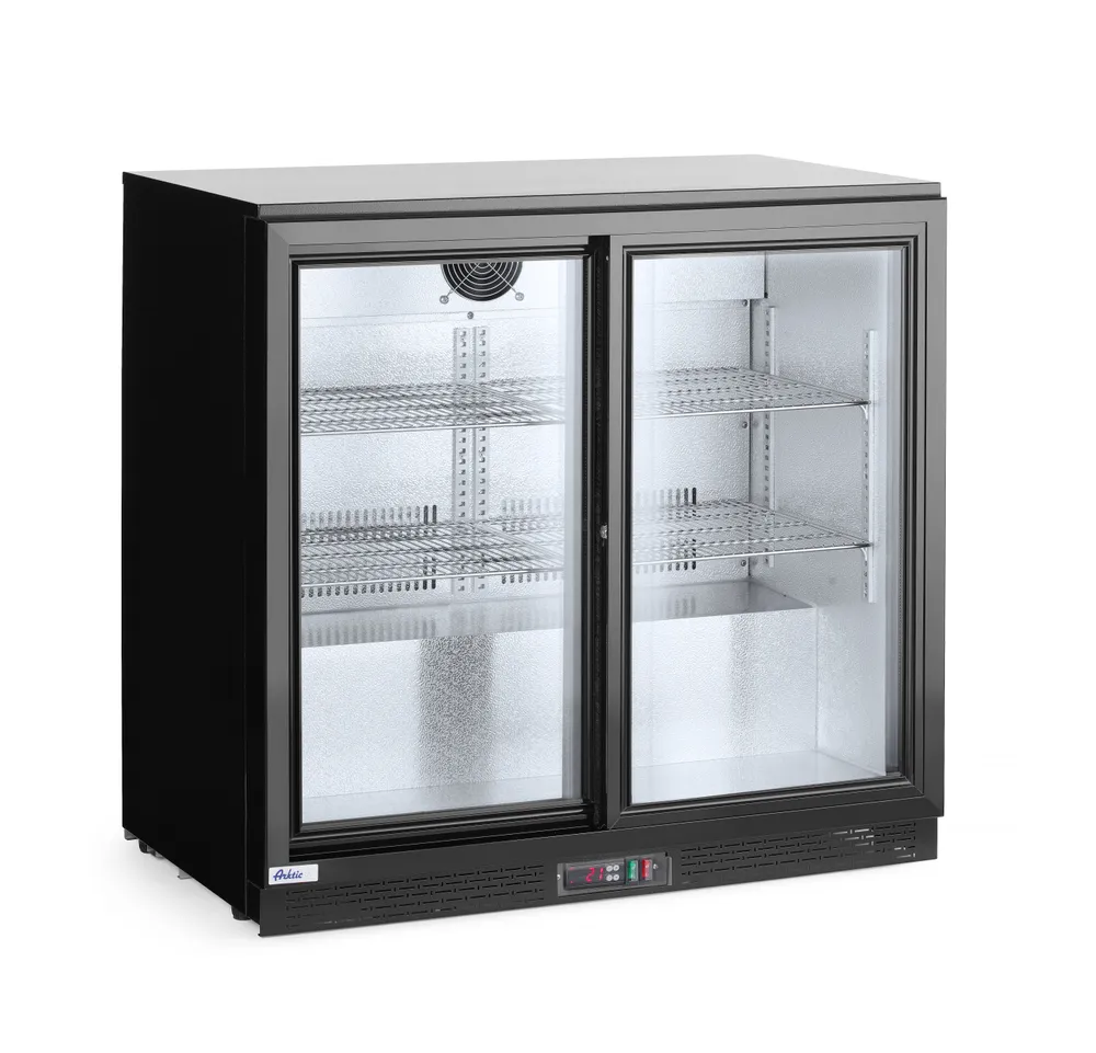 Frigorífico de Bar 158L com 2 Portas Deslizantes 900mm Elétrico