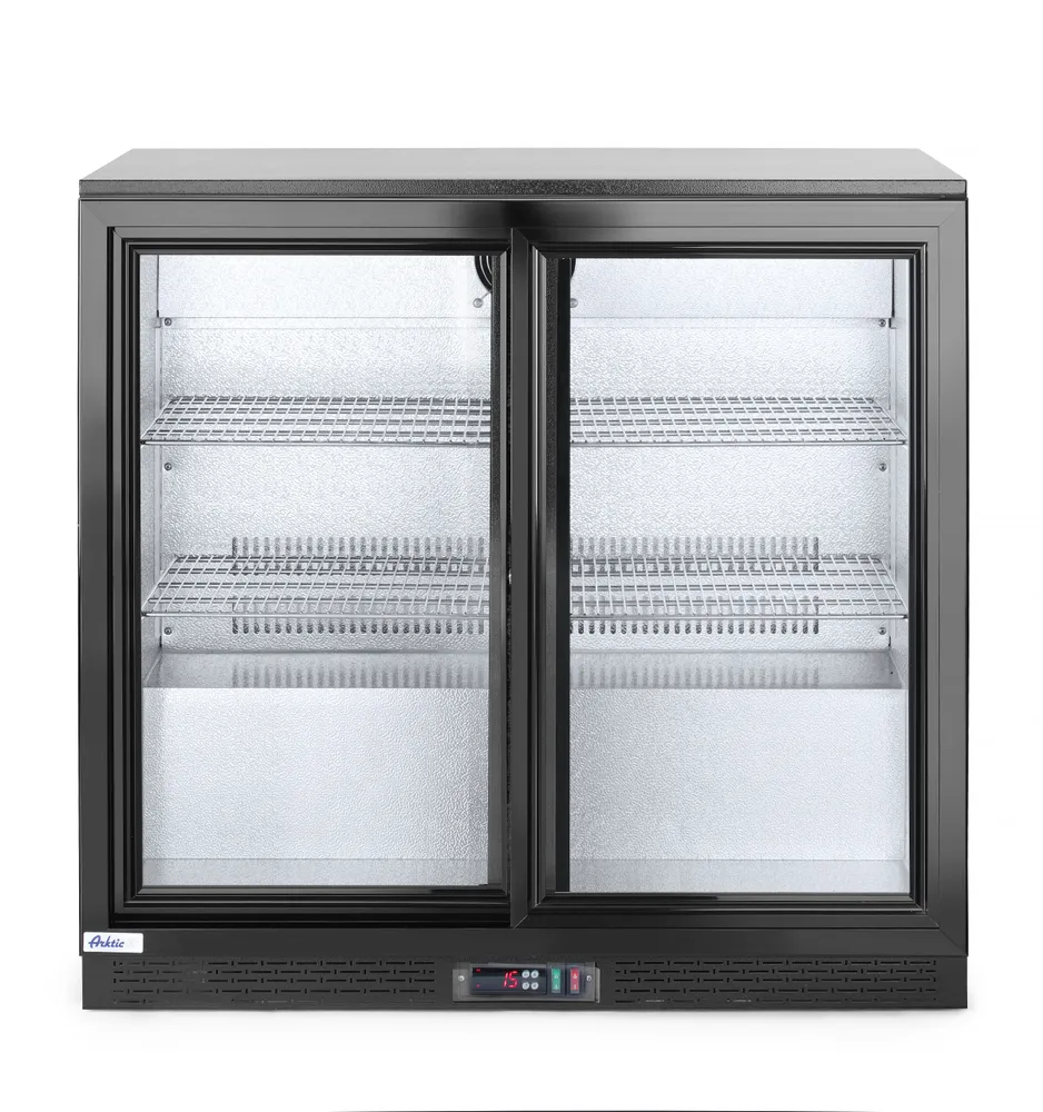 Frigorífico de Bar 158L com 2 Portas Deslizantes 900mm Elétrico