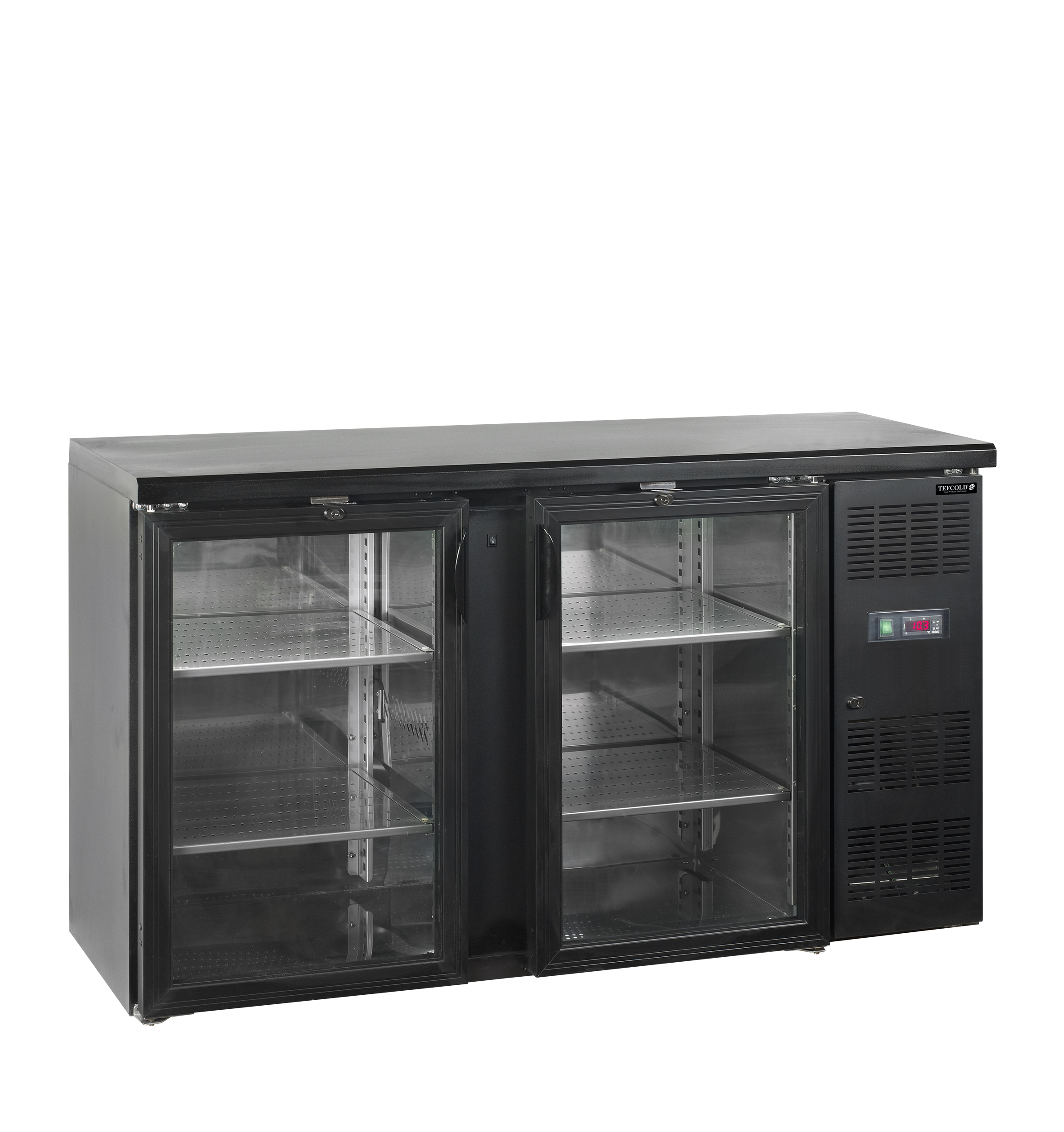 Frigorífico Bar Profissional 290L 2 Portas Vidro CBC210G
