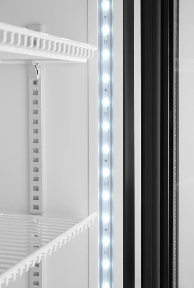 Frigorífico de Bar 254L com Painel Iluminado Preto 230V
