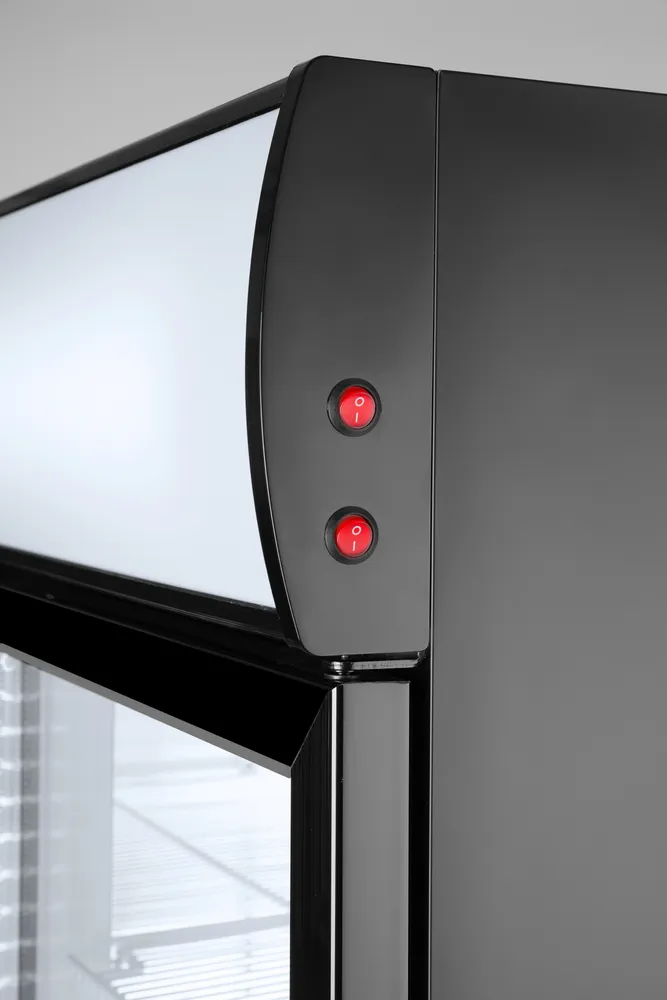 Frigorífico de Bar 254L com Painel Iluminado Preto 230V