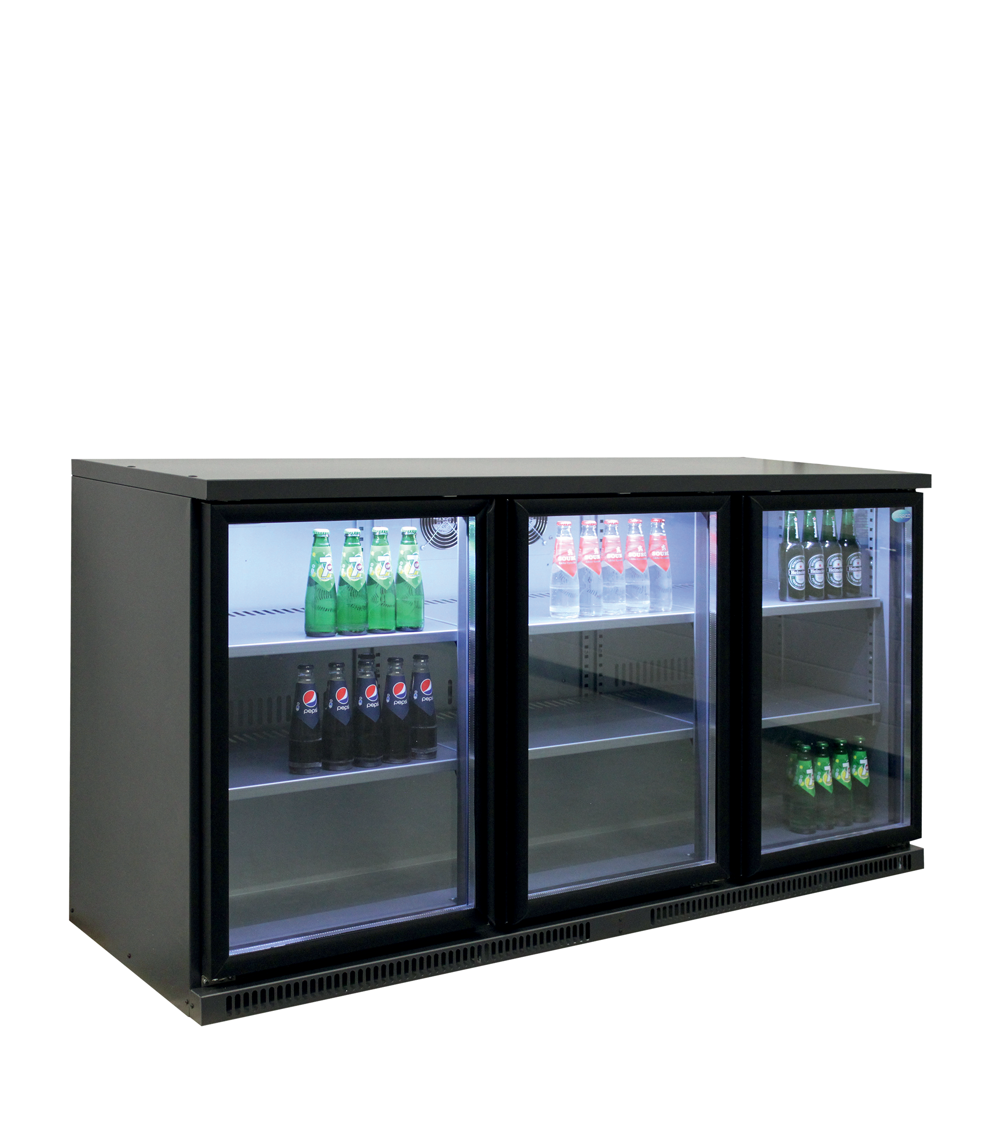 Frigorífico Expositor de Bar SGD-360GE 3 Portas Vidro 401L