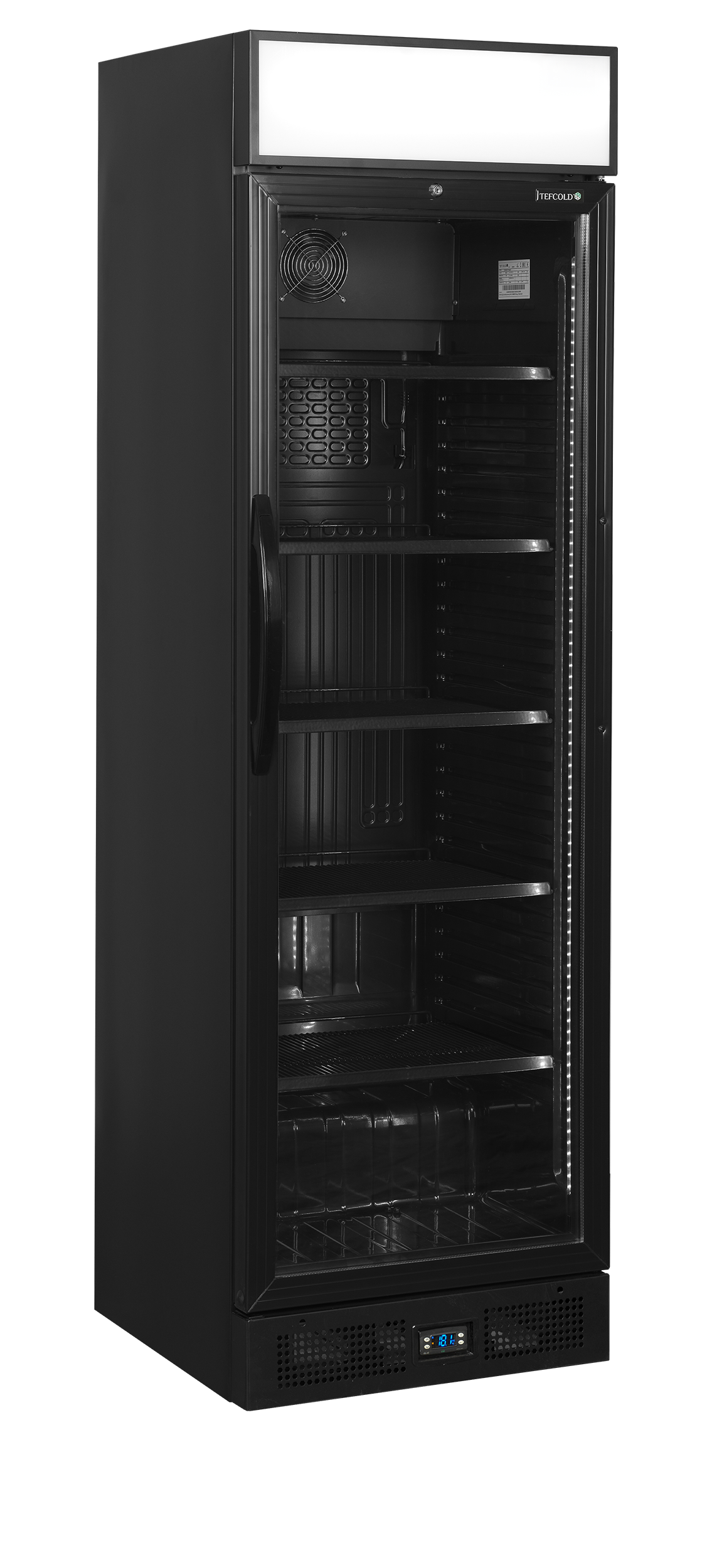 Frigorífico Expositor de Bebidas 345L Preto Porta Vidro CEV435CP
