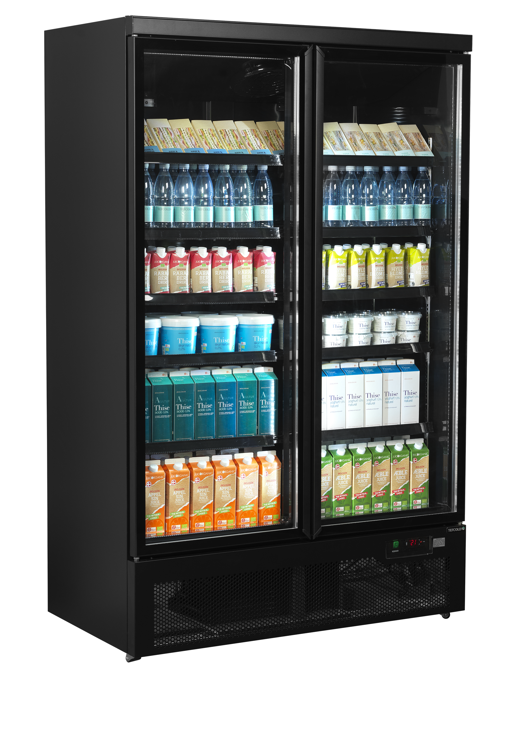 Frigorífico Expositor 2 Portas Vidro 809L Atom Maxi