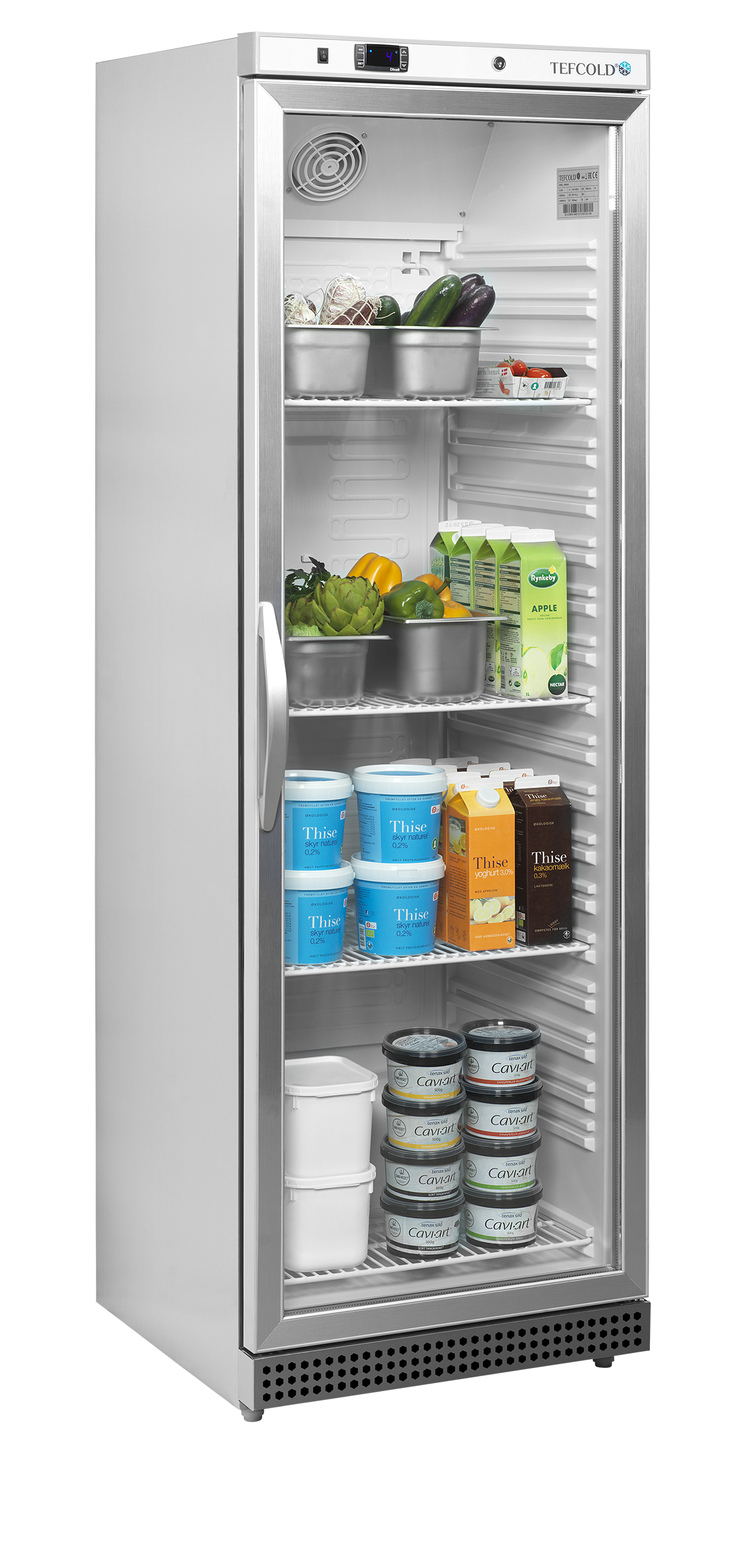 Frigorífico Expositor Inox Porta Vidro 350L UR400SG