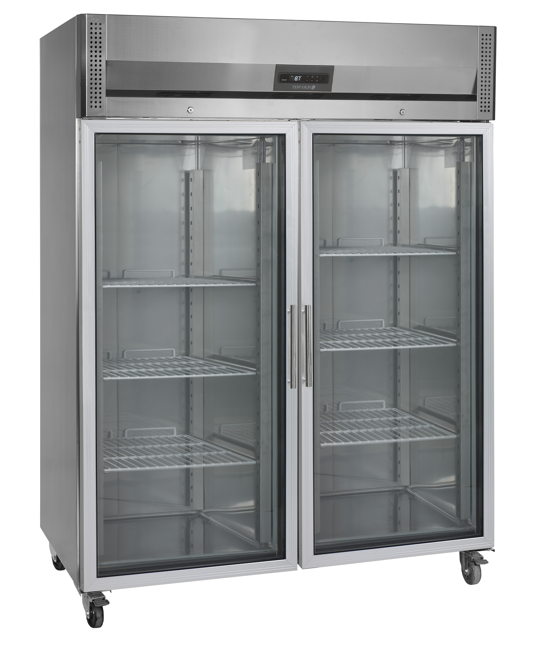 Frigorífico Profissional Vertical GN2/1 1325L - 2 Portas Vidro RK1420G
