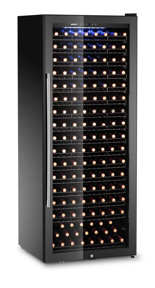 Garrafeira Profissional 224 Garrafas, 542L, 1 Zona, Preto