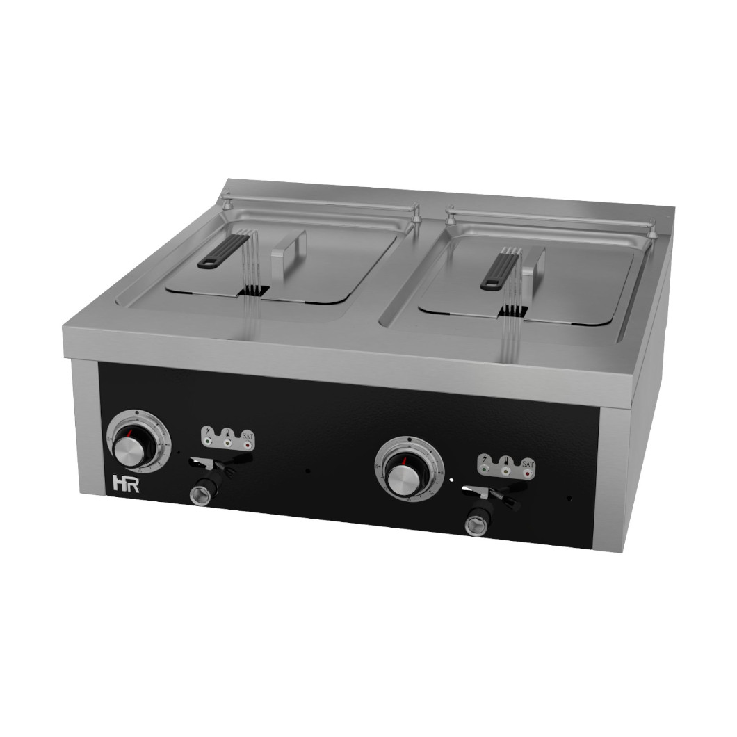 Fritadeira Elétrica Industrial 15L+15L Trifásica Sobremesa