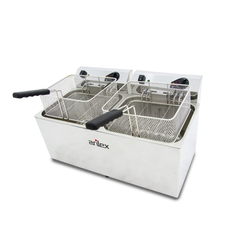 Fritadeira Elétrica Bancada Cuba 12+12L Linha 700
