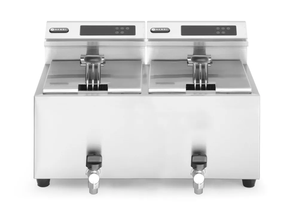 Fritadeira Elétrica Dupla 2x8L (16L) 7000W — Bancada