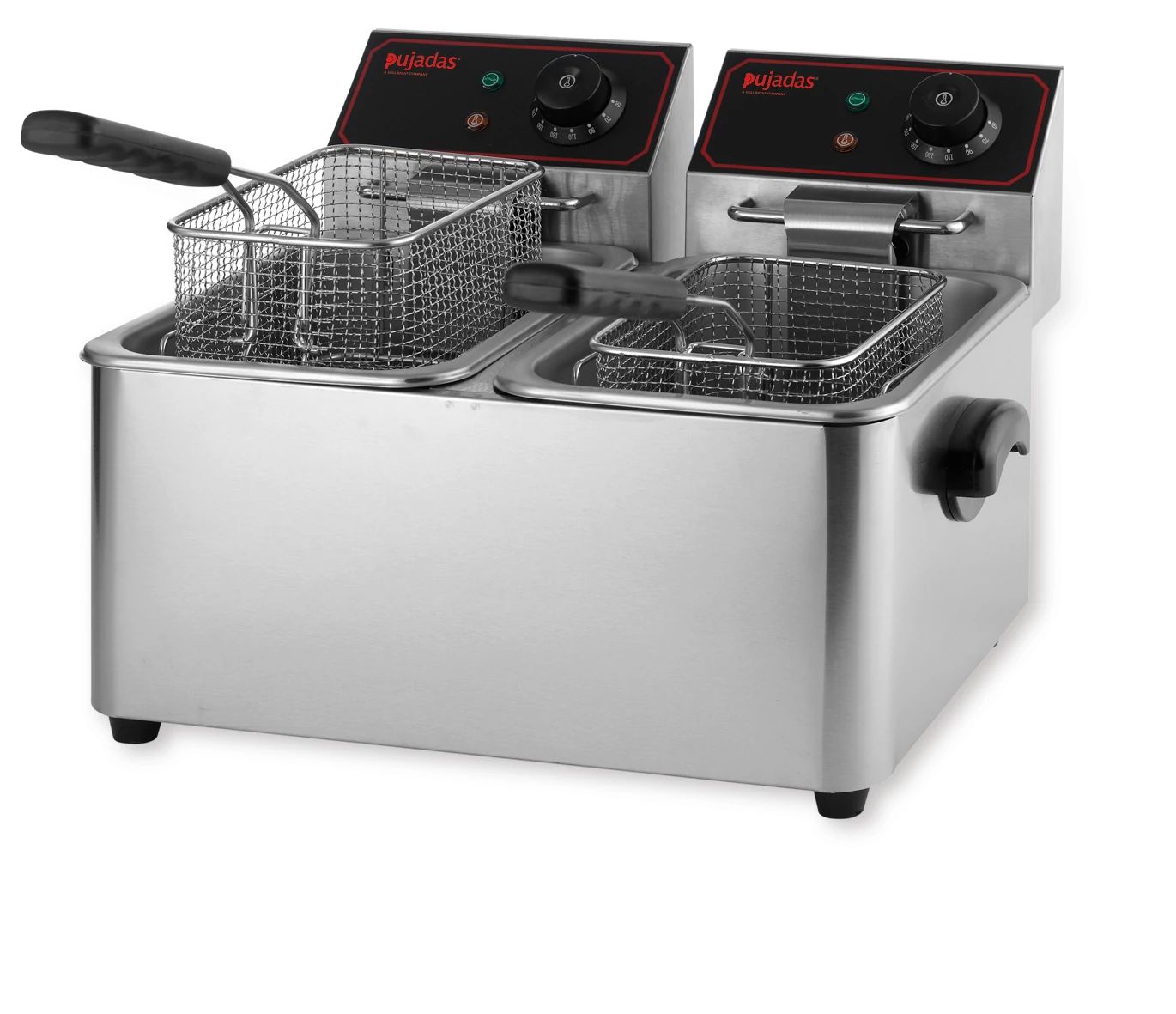 Fritadeira Dupla Elétrica 2x5L Bancada Inox