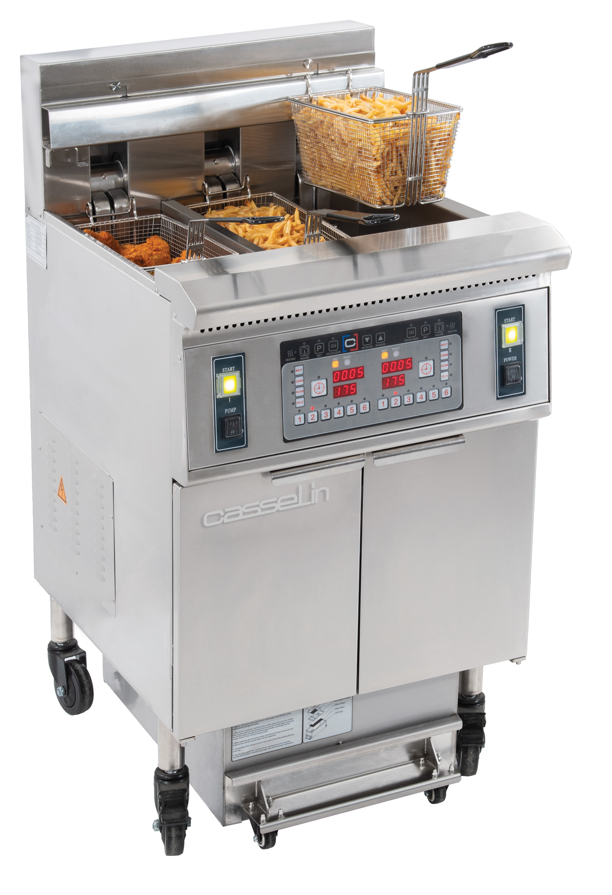 Fritadeira Elétrica Profissional 34L com Filtragem Automática