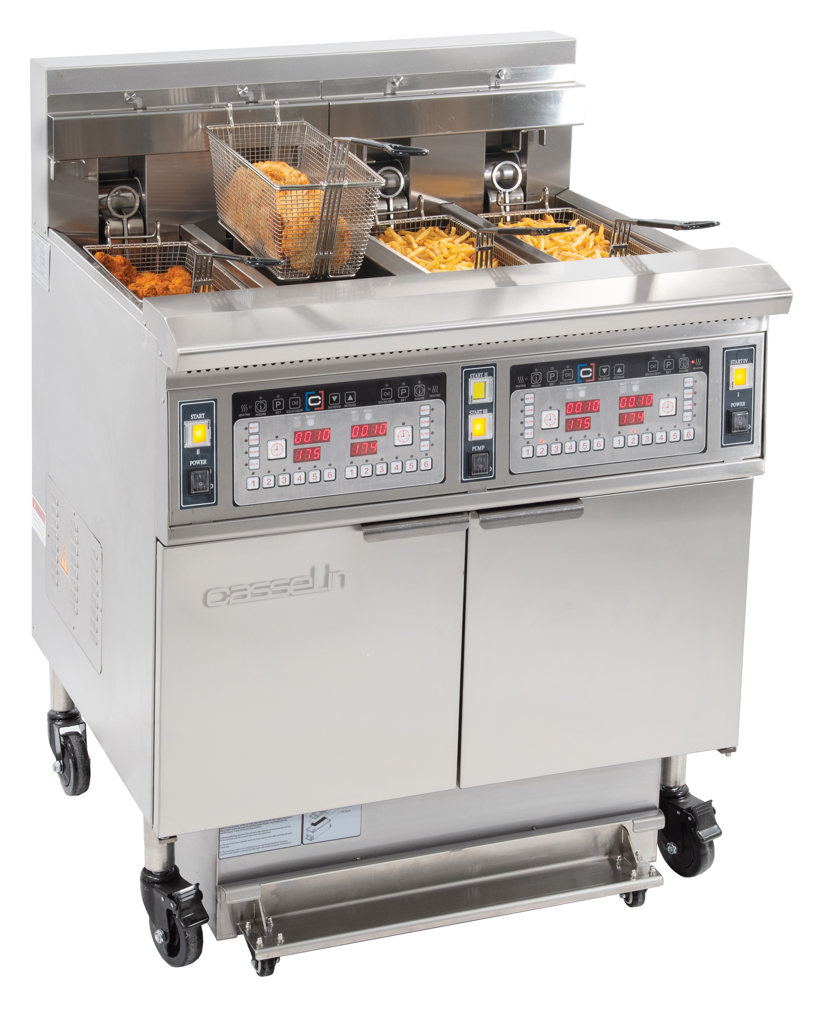 Fritadeira Elétrica com Filtragem 4x12L 34kW Linha 900