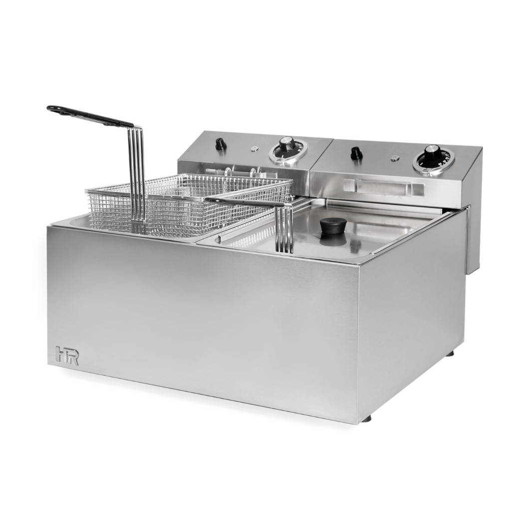 Fritadeira Elétrica Industrial 2x10L 18kW - Linha 550/600