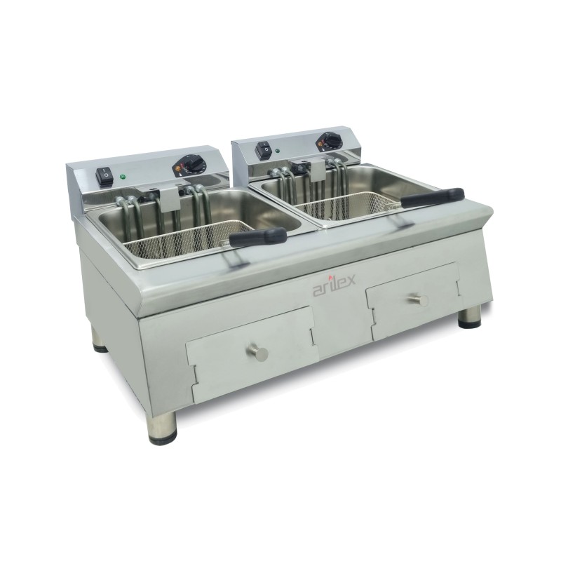 Fritadeira Elétrica Industrial 2x12L | Linha 600