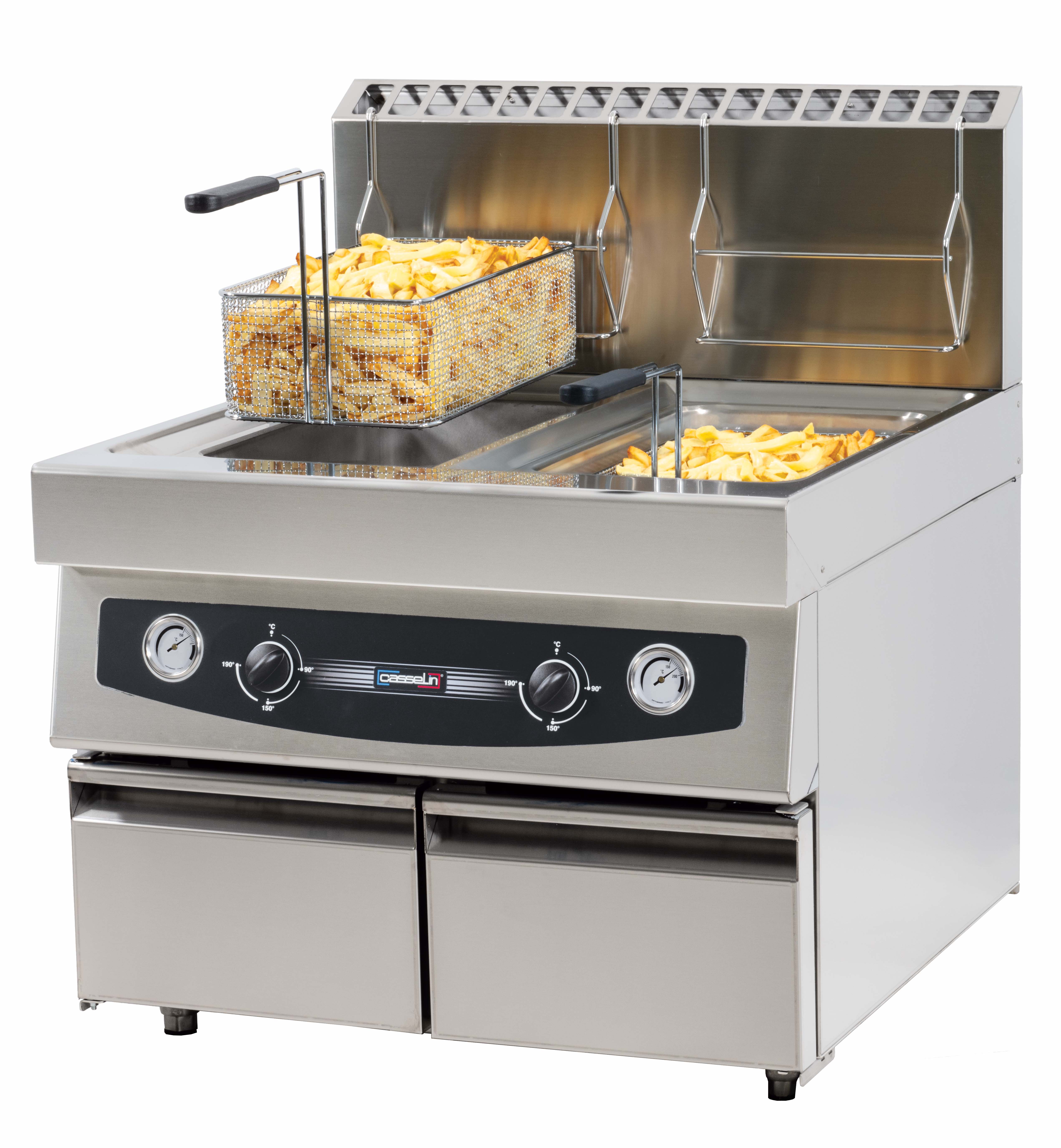 Fritadeira a Gás Profissional 2x17L com Torneira de Drenagem