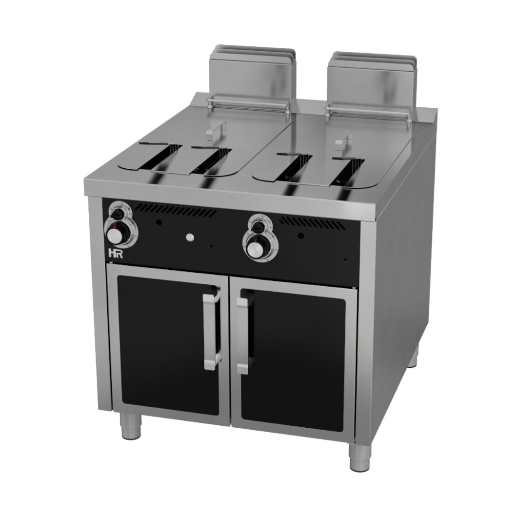 Fritadeira a Gás Industrial 2 Cubas 20L Linha 900