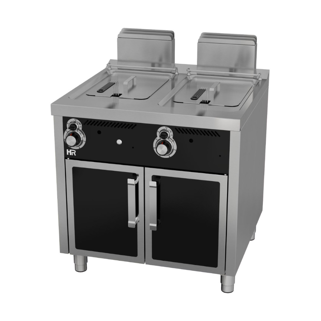 Fritadeira a Gás Profissional 2x12L com Móvel, Linha 700