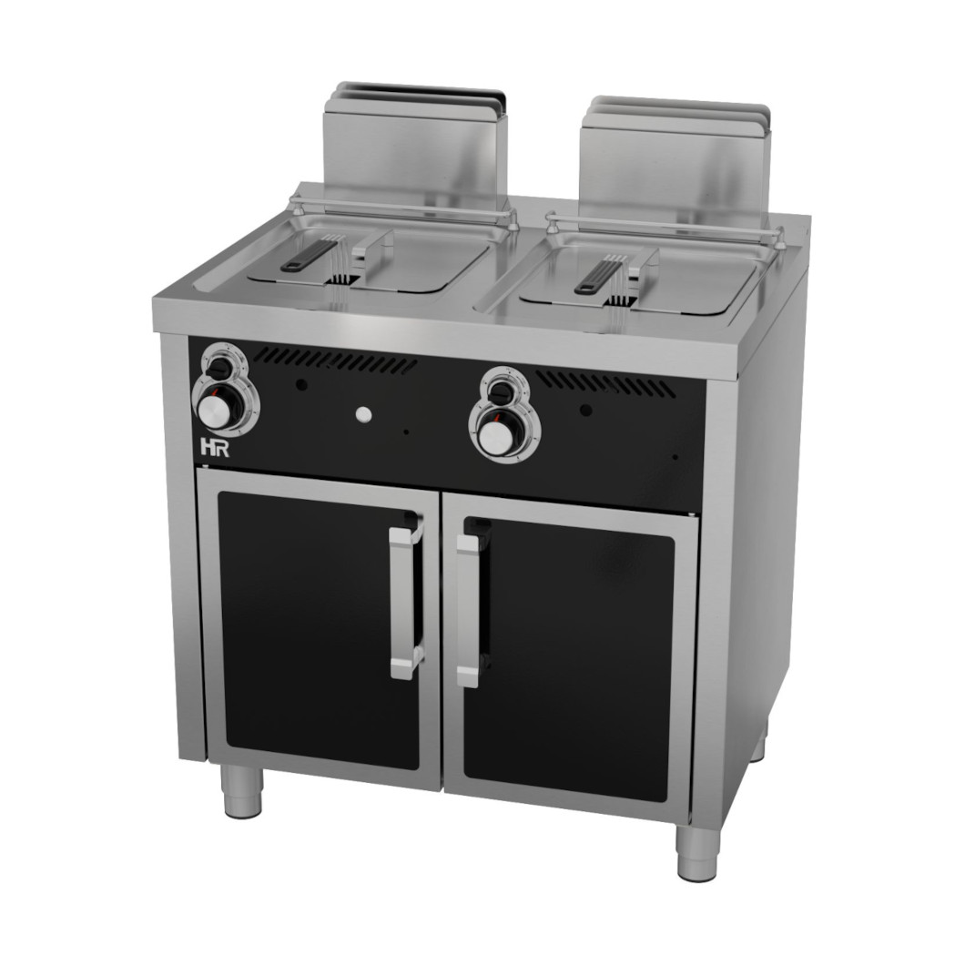 Fritadeira a Gás Profissional 2x8L com Móvel Linha 600