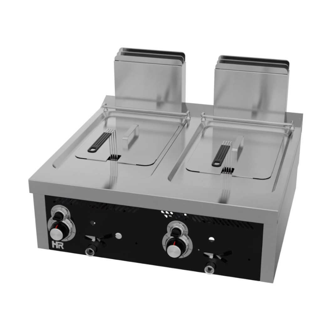 Fritadeira a Gás Profissional 2x12L Bancada Linha 700