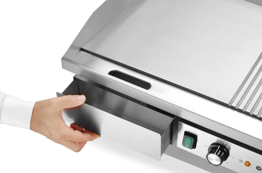 Grelhador Elétrico Bancada 4400W — Metade Liso, Metade Canelado